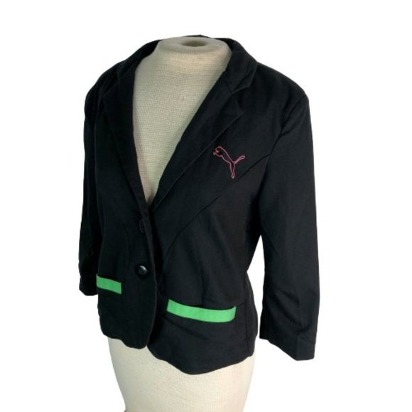 Puma Jackets & Blazers - Puma Womens Blazer Jacket Black S Small